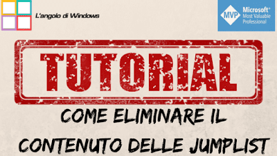 Come eliminare il contenuto delle JumpList