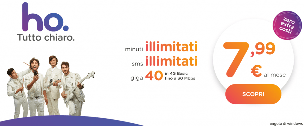 Vodafone lancia Ho Mobile ed inventa il 4G basic 12 ho intfl
