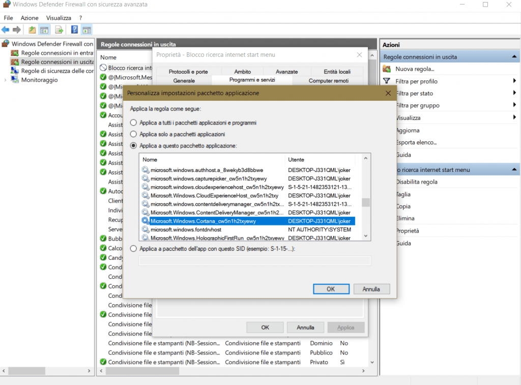 Come bloccare la ricerca in internet nello start menu di Windows 14 propriet%C3%A001