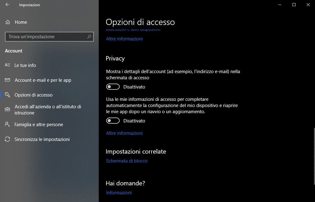 Come impedire la riapertura dei programmi al riavvio 8 Opzioni di accesso di Windows
