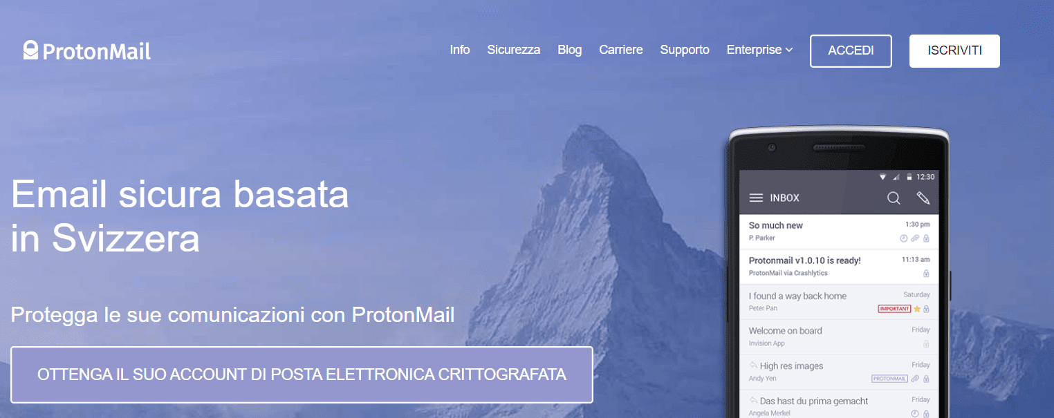 Ecco le migliori alternative ai servizi Google 16 protonmail01