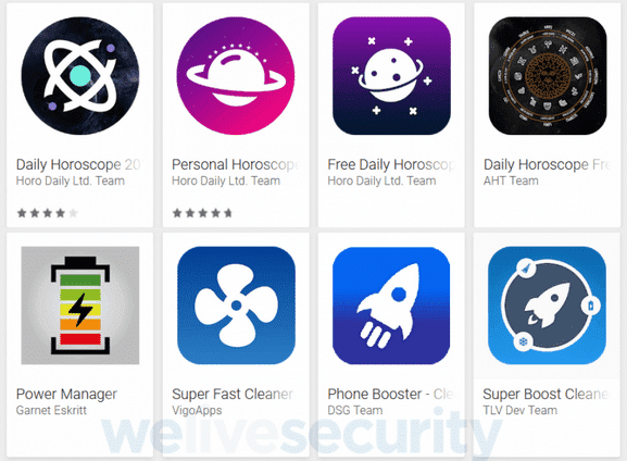 Mobile banking: app oroscopo su Google Play utilizzate per veicolare trojan bancari 10 apporoscopo
