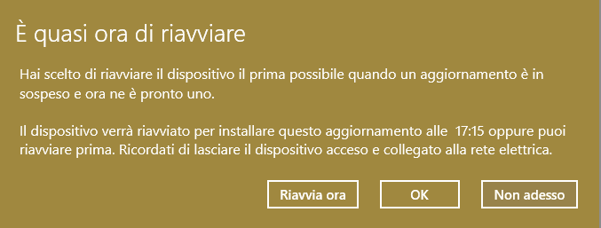 Windows Update riavvierà in automatico il sistema (se lo vogliamo) 13 Windows Update riavvierà in automatico il sistema (se lo vogliamo)