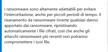 Recensione Bitdefender Internet Security per Windows 14 Definizione di risanamento ransomware