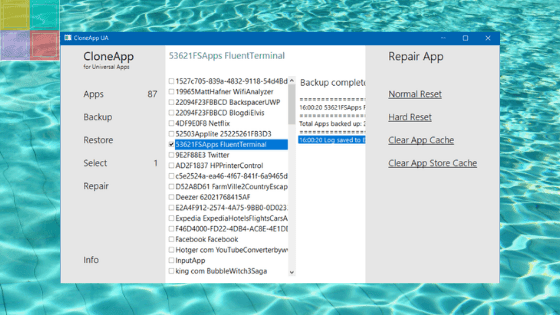 Come eseguire il backup delle app UWP e Win32