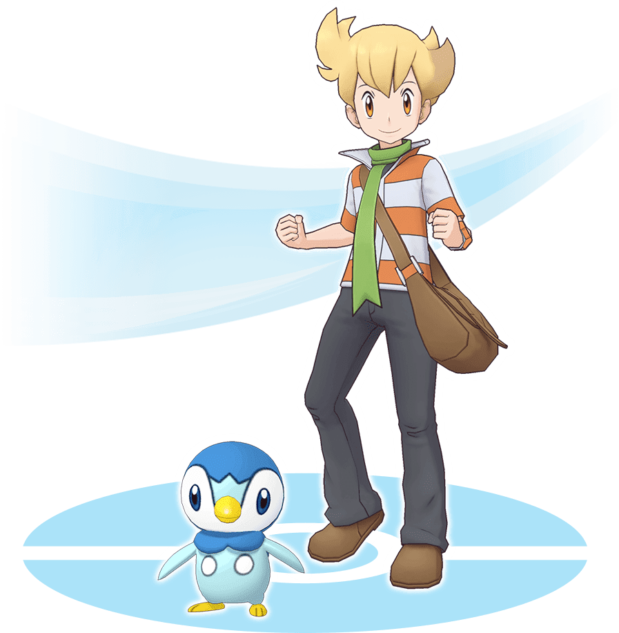 Pokémon Masters 16 Barry e Piplup