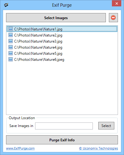 Dati EXIF: che dati si possono estrarre da una foto? 15 Selezionare le foto e scegliere Purge Exit