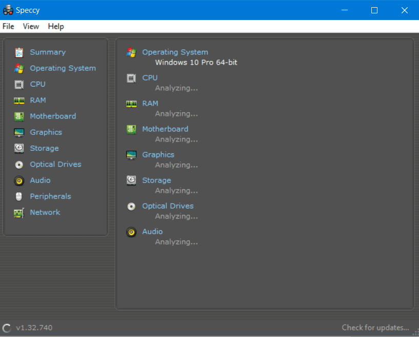 How to get detailed information about our hardware 14 Speecy provides many hardware details