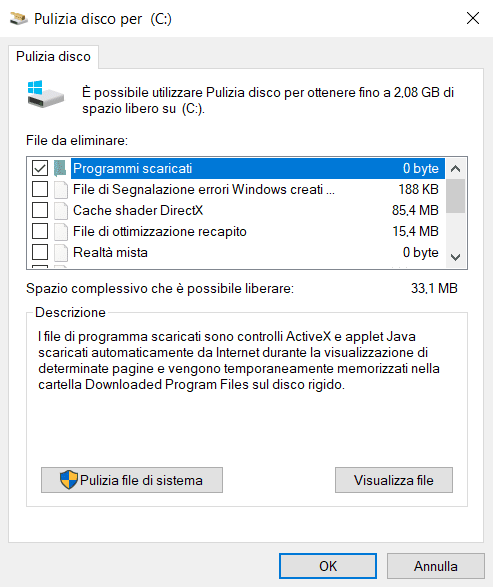 Pulizia Disco Avanzata senza software esterni 12 Pulizia Disco Avanzata senza software esterni
