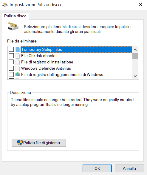 Pulizia Disco Avanzata senza software esterni 13 Pulizia Disco Avanzata senza software esterni