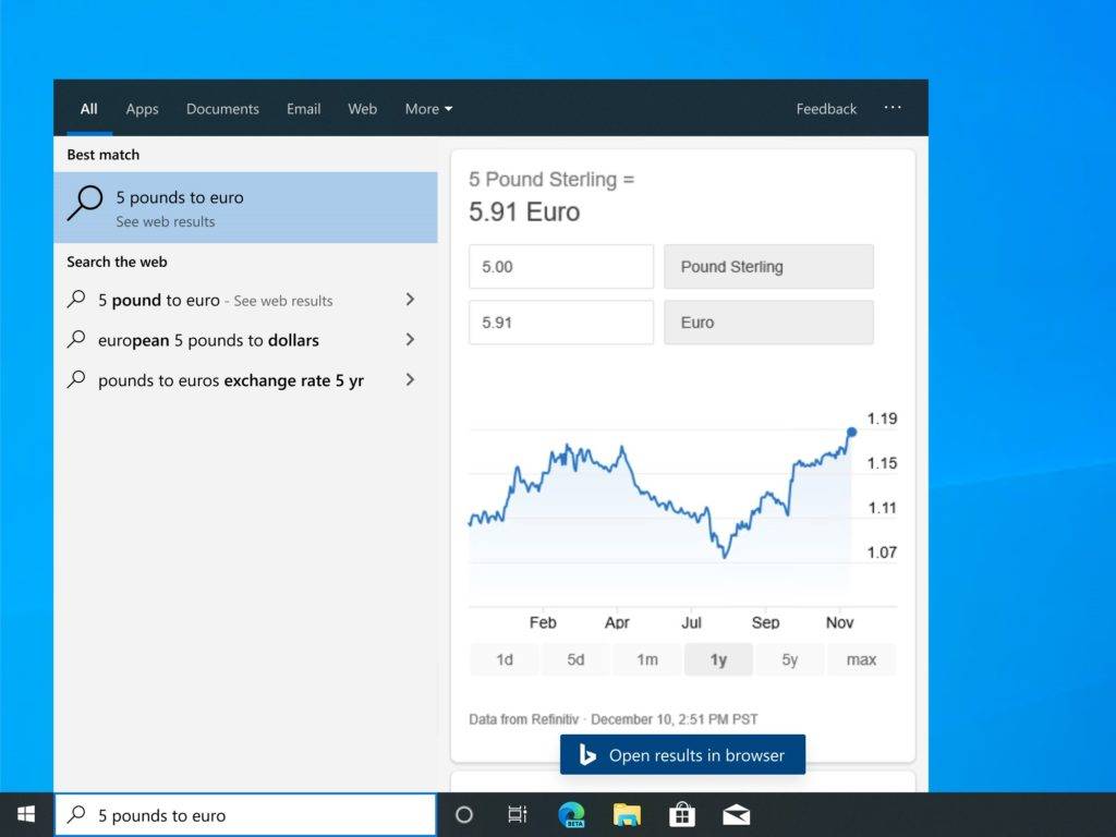 Ricerca migliorata nella Versione 1909 di Windows 10 12 Ricerca migliorata nella Versione 1909 di Windows 10
