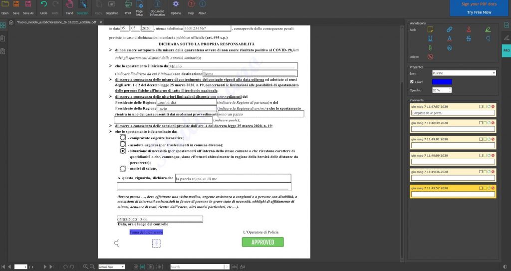 Proviamo Slim PDF Reader 2 15 Annotazioni