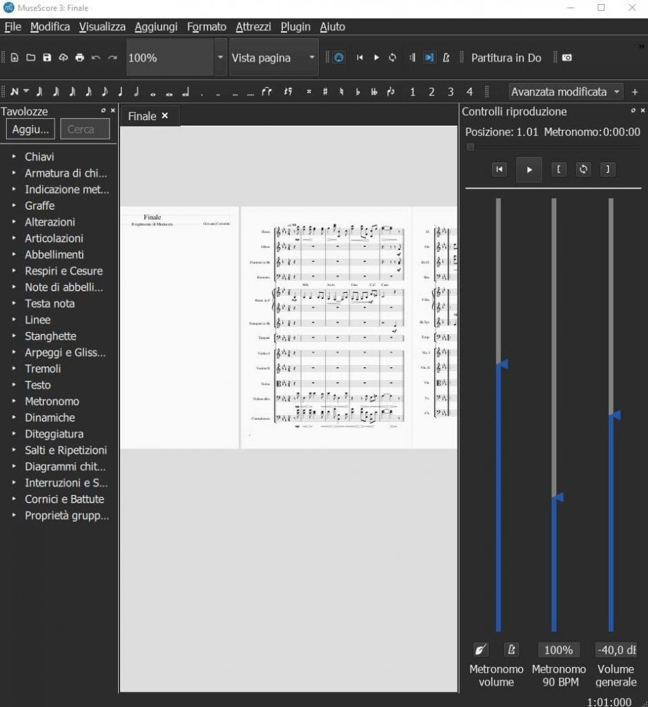 MuseScore, spartito, MIDI & affini 19 Schermata completa