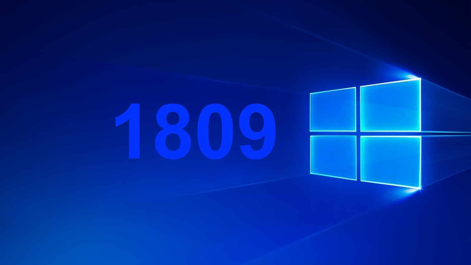 Windows 10 1809