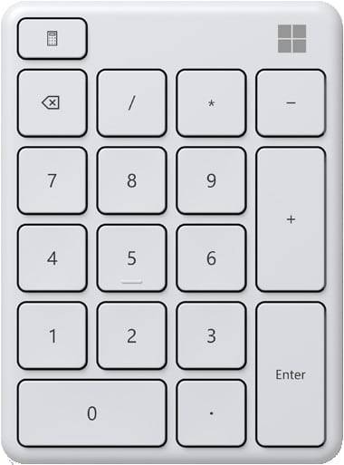 Nuovo pulsante emoji prossimamente sulle tastiere Microsoft 9 Leak tastiera minimalista Microsoft con tastierino numerico separato