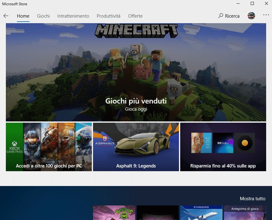 Il mondo dello streaming: Microsoft Store 14 Il mondo dello streaming: Microsoft Store