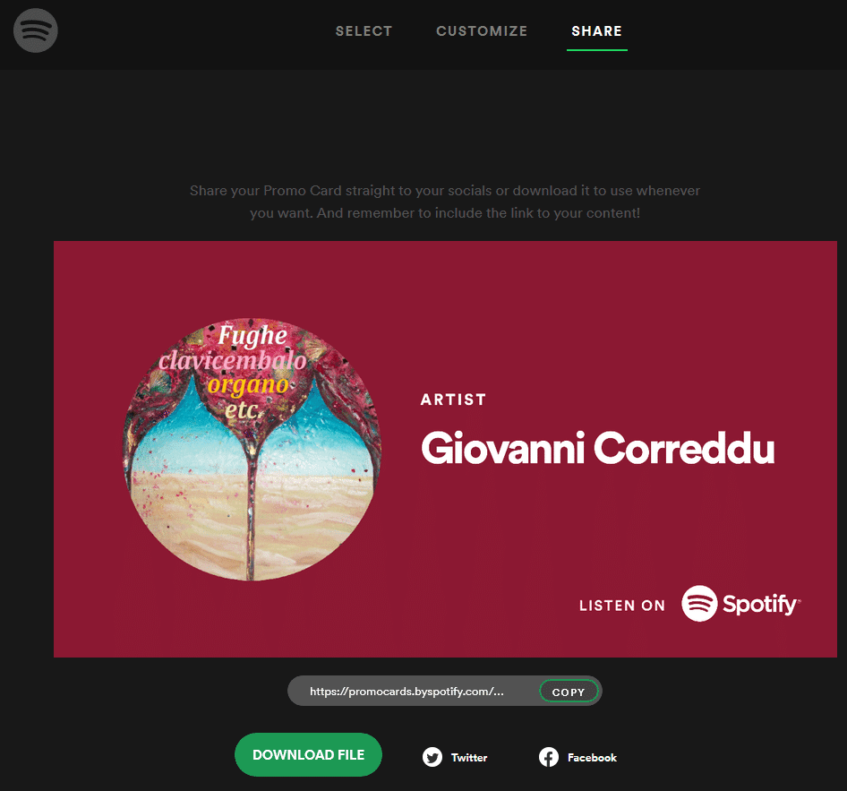 Spotify ha lanciato un servizio per creare biglietti da visita gratuitamente 17 image 36