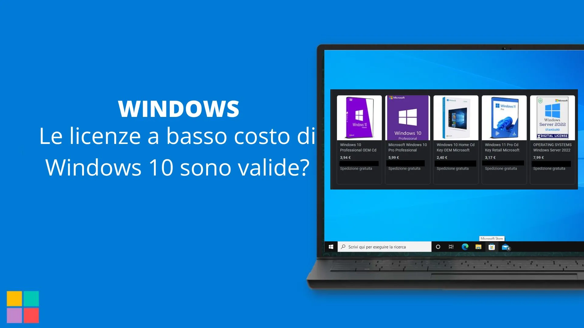 Le licenze a basso costo di Windows 10 sono valide?