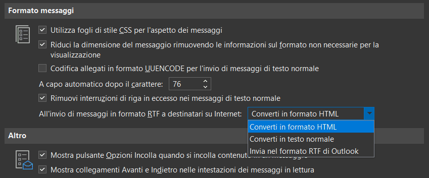 FIX: Outlook invia winmail.dat al posto degli allegati 14 FIX: Outlook invia winmail.dat al posto degli allegati