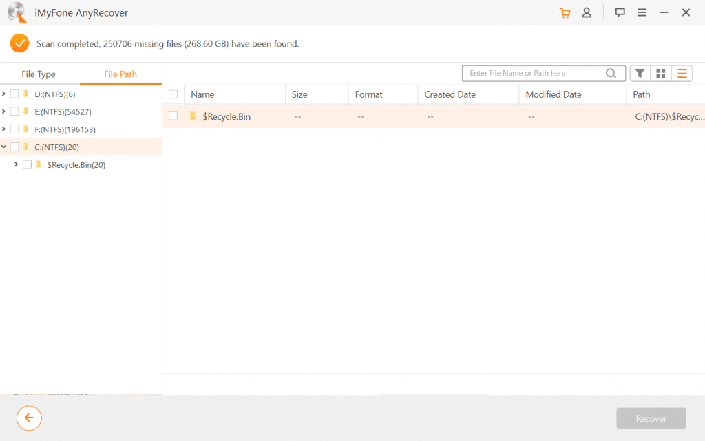 AnyRecover: recupero dei file fino all'ultimo byte 14 AnyRecover: recupero dei file fino all'ultimo byte
