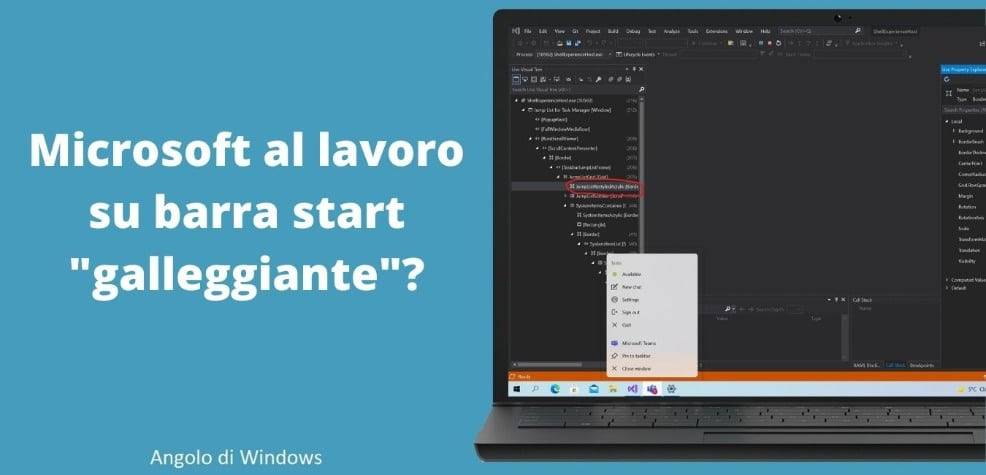 Microsoft al lavoro su barra start galleggiante (1)
