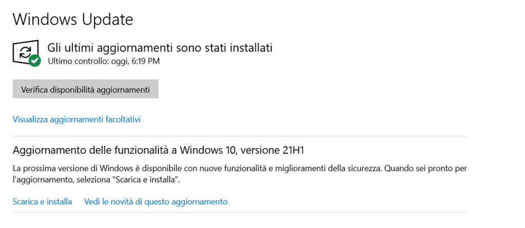 Ecco la lista delle funzionalità rimosse con la versione 21H1 10 21h1
