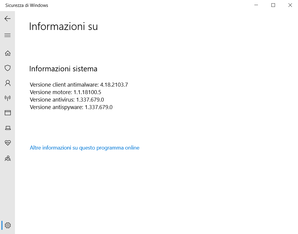 BUG: Sicurezza di Windows crea migliaia di file in Windows 10
