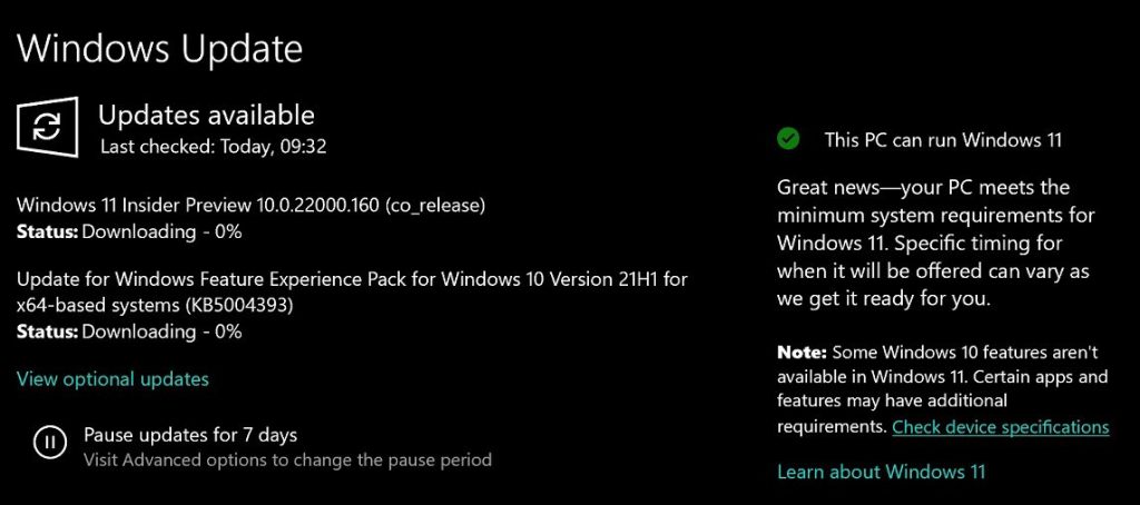 Windows Update avviserà se potrai aggiornare a Windows 11 12 Windows Update avviserà se potrai aggiornare a Windows 11