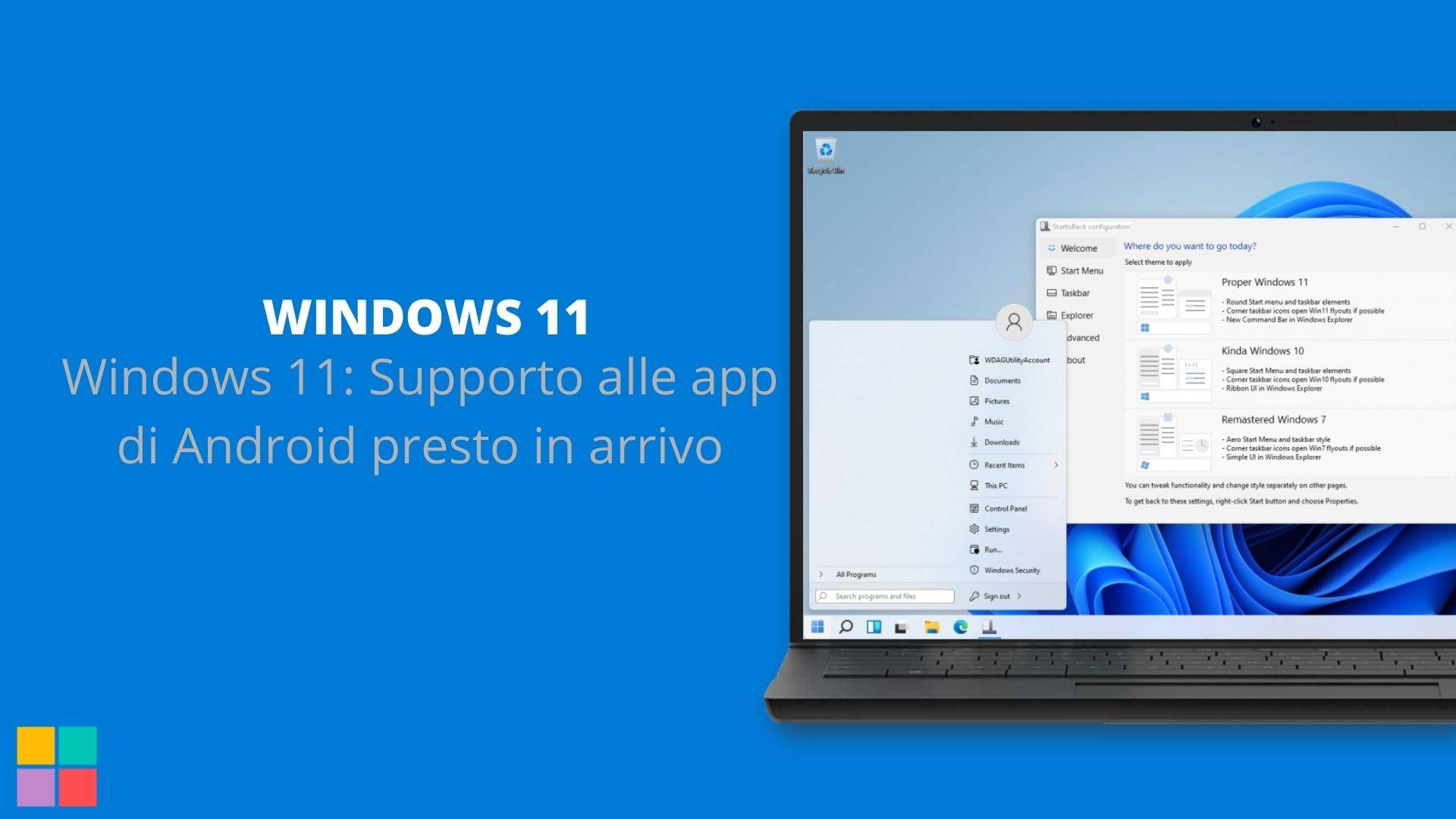 Windows 11 Supporto alle app di Android presto in arrivo