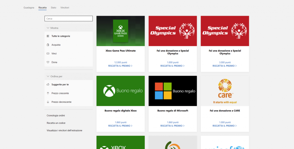 Microsoft Rewards vincere premi facendo ricerche su internet nel 2022 21 Microsoft Rewards: vincere premi facendo ricerche su internet