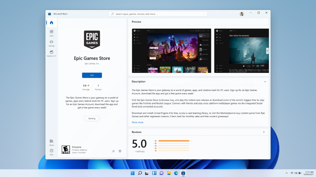 Epic Games e Amazon AppStore ci saranno nel nuovo Store di Windows 11 14 Epic Games e Amazon AppStore ci saranno nel nuovo Store di Windows 11