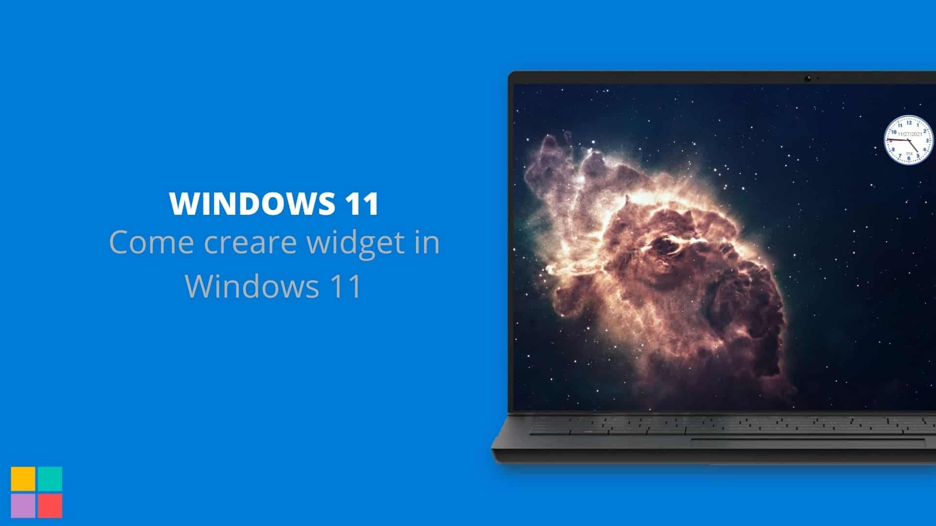 Come creare widget in Windows 11