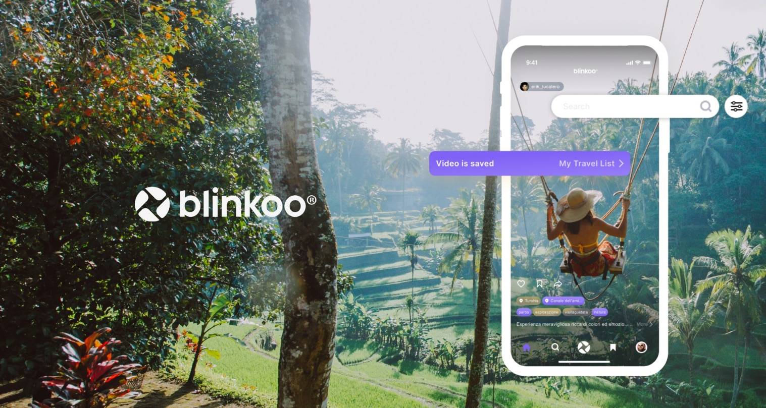 blinkoo: artificial intelligence, booking e sistema di multifiltro (mai sviluppato su altre app), per il nuovo social travel nato in Italia