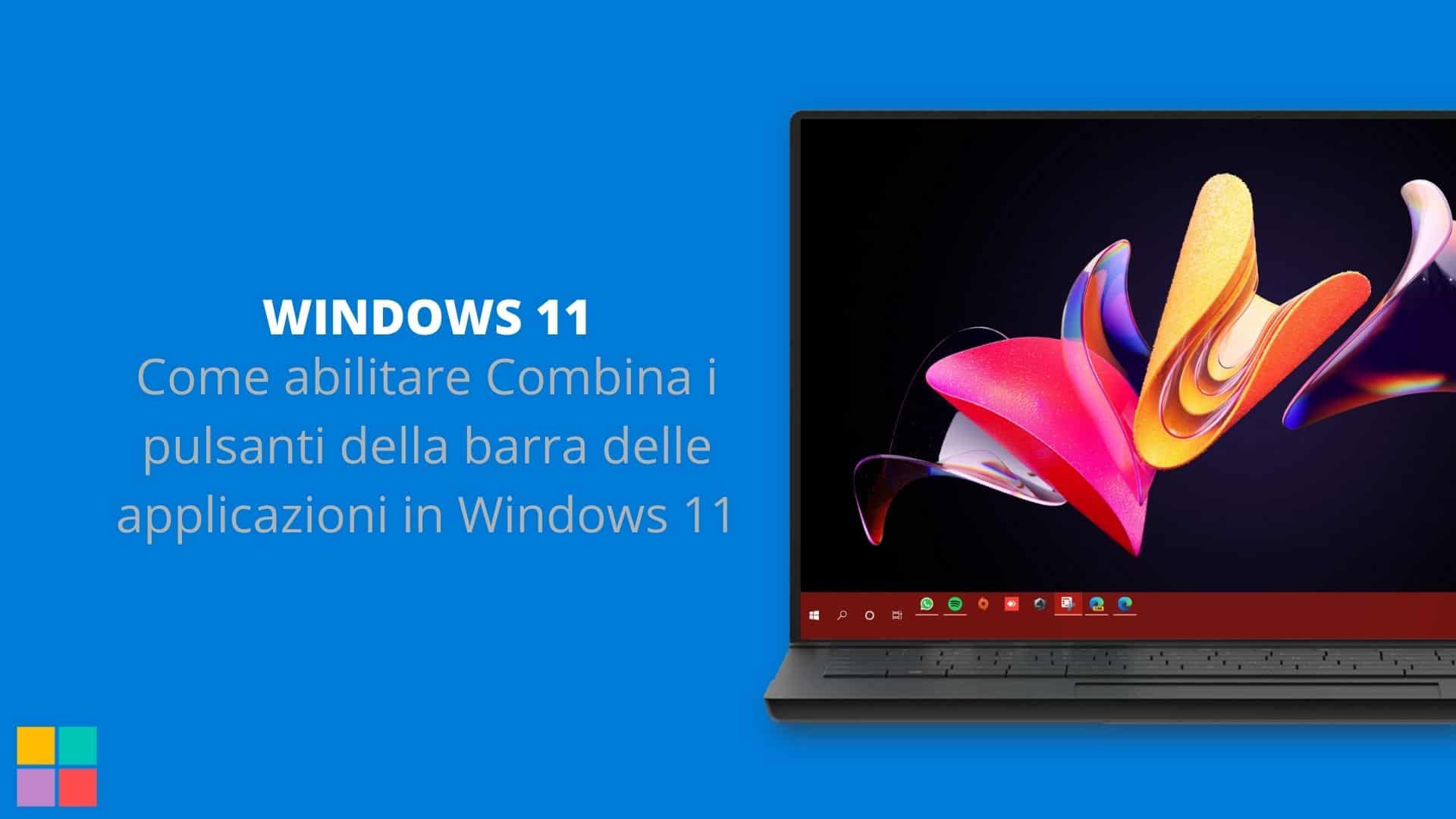 Come abilitare Combina i pulsanti della barra delle applicazioni in Windows 11