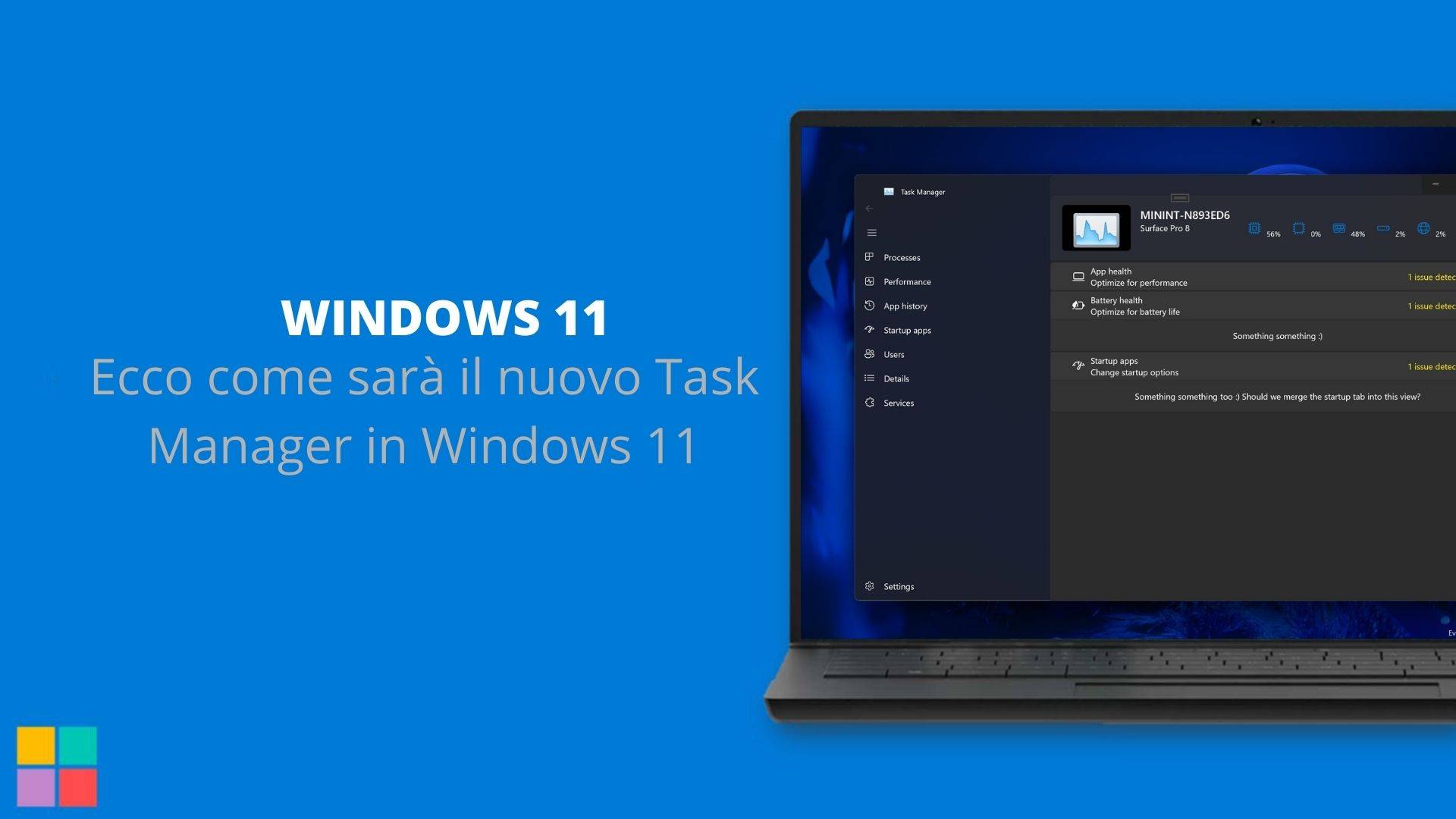 Ecco come sarà il nuovo Task Manager in Windows 11