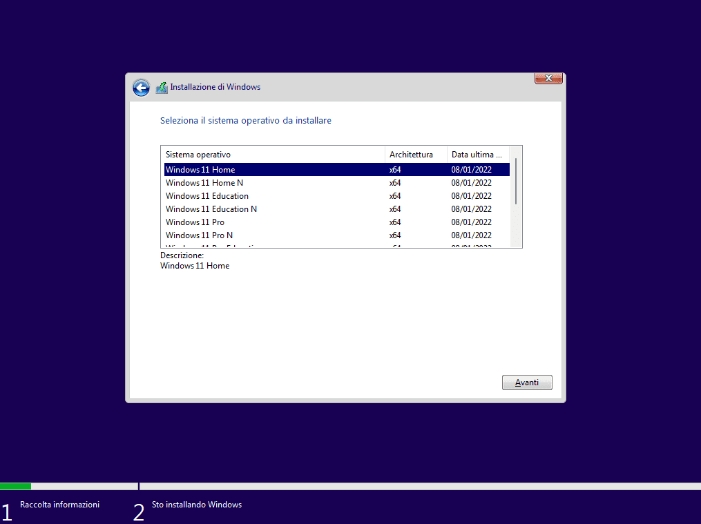 Come installare Windows 11 bypassando chip TPM in Vmware, Hyper-V e VirtualBox 14 Screenshot 2022 02 25 142839
