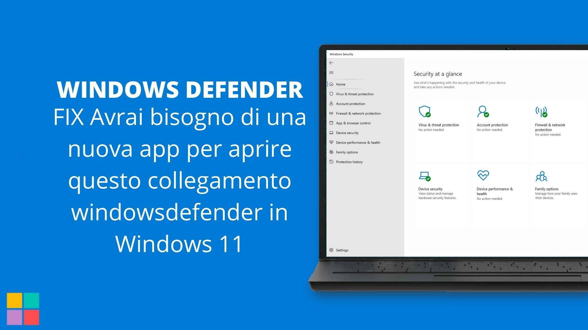 FIX Avrai bisogno di una nuova app per aprire questo collegamento windowsdefender in Windows 11