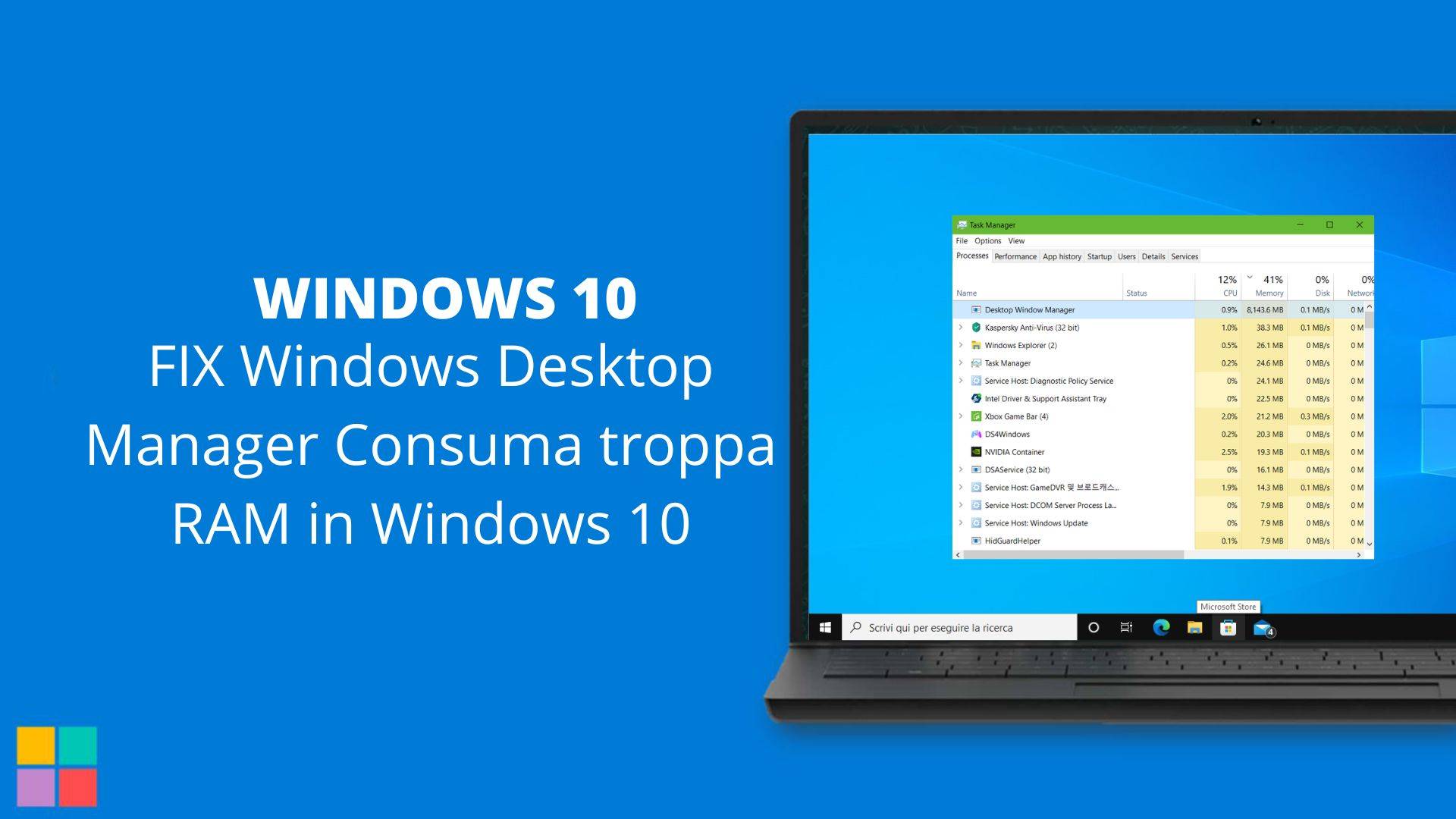 FIX Windows Desktop Manager Consuma troppa RAM in Windows 10