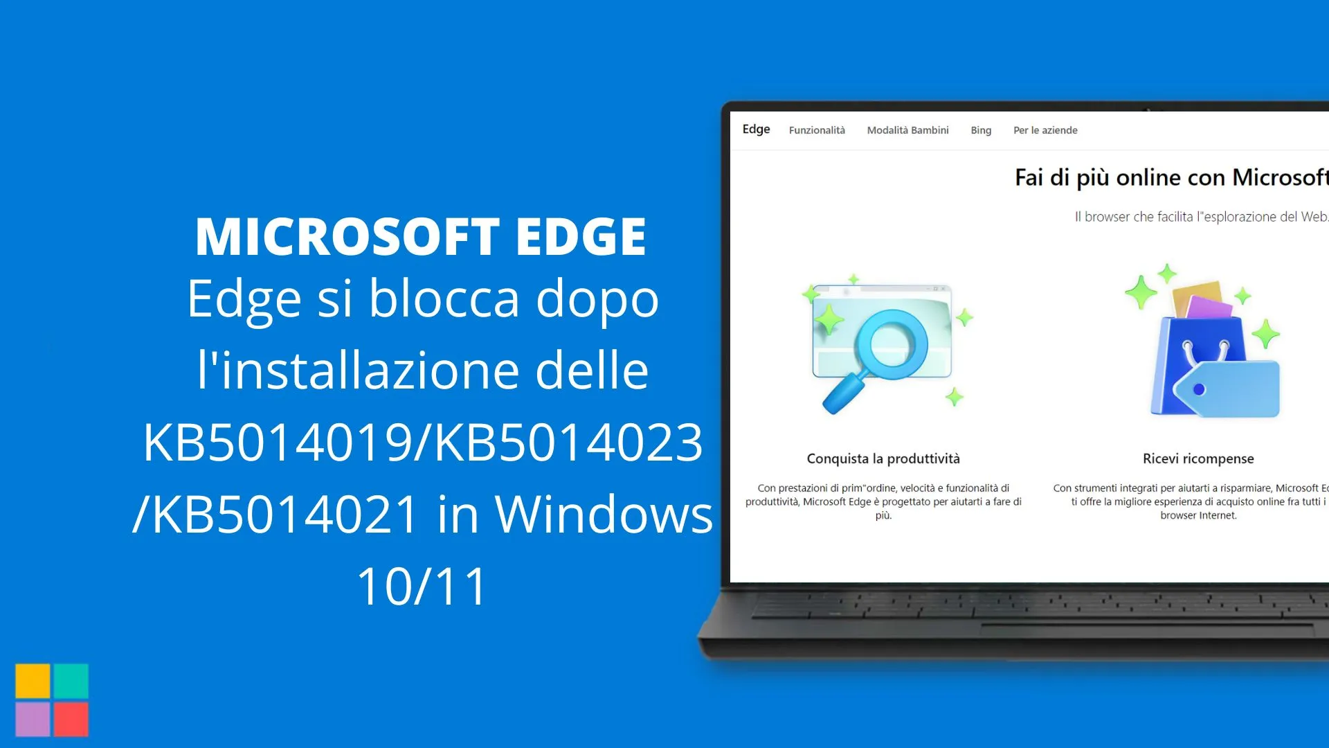 Edge si blocca dopo l'installazione delle KB5014019KB5014023KB5014021 in Windows 1011