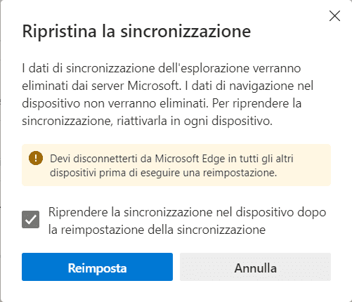 FIX Problemi di sincronizzazione in Microsoft Edge