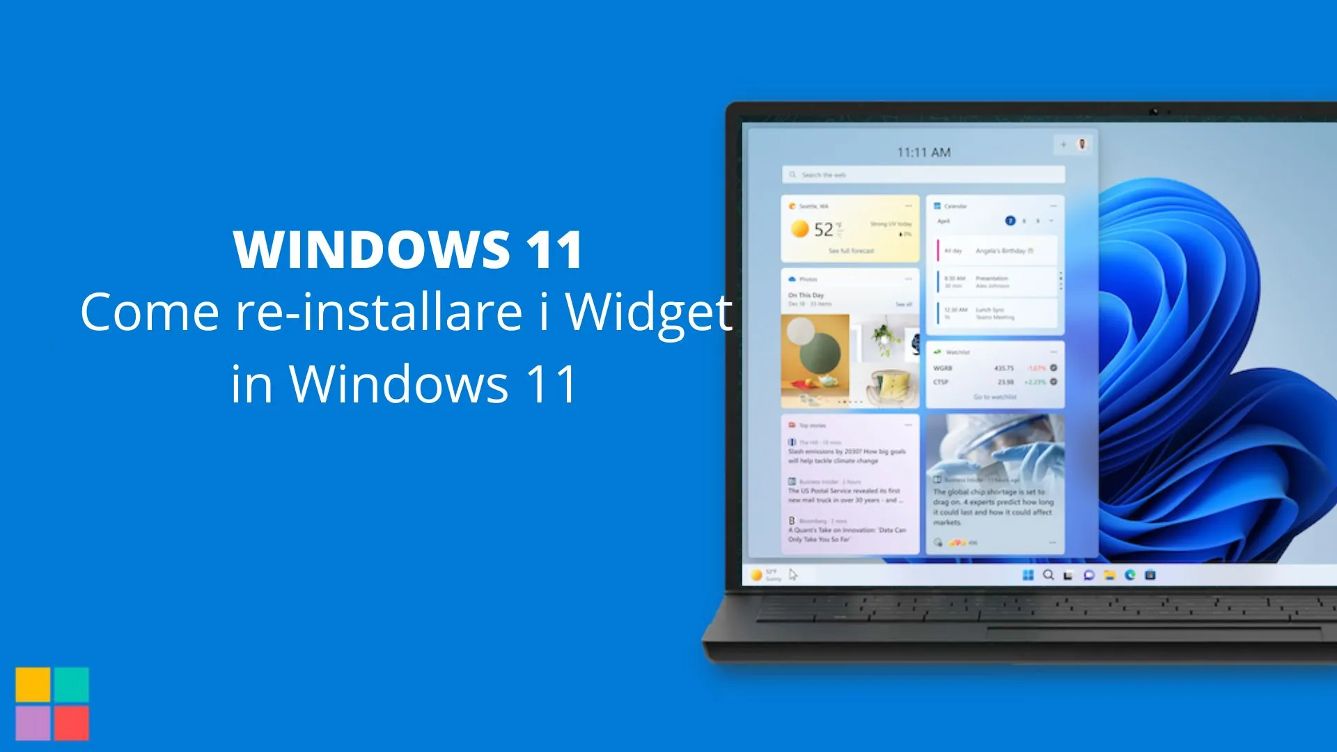 Come re-installare i Widget in Windows 11