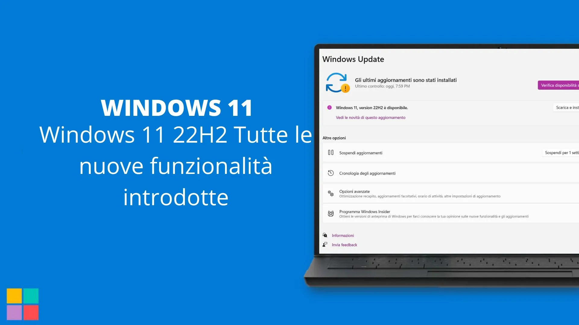 Windows 11 22H2 Tutte le nuove funzionalità introdotte