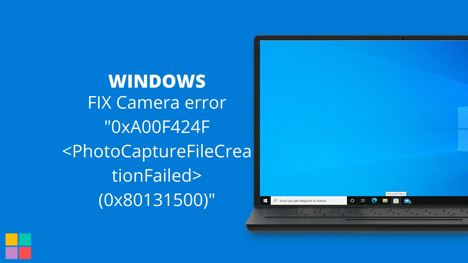 FIX Camera error 0xA00F424F PhotoCaptureFileCreationFailed (0x80131500)