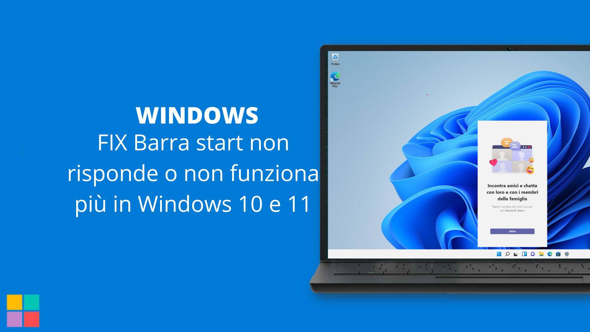 FIX Barra start non risponde o non funziona più in Windows 10 e 11