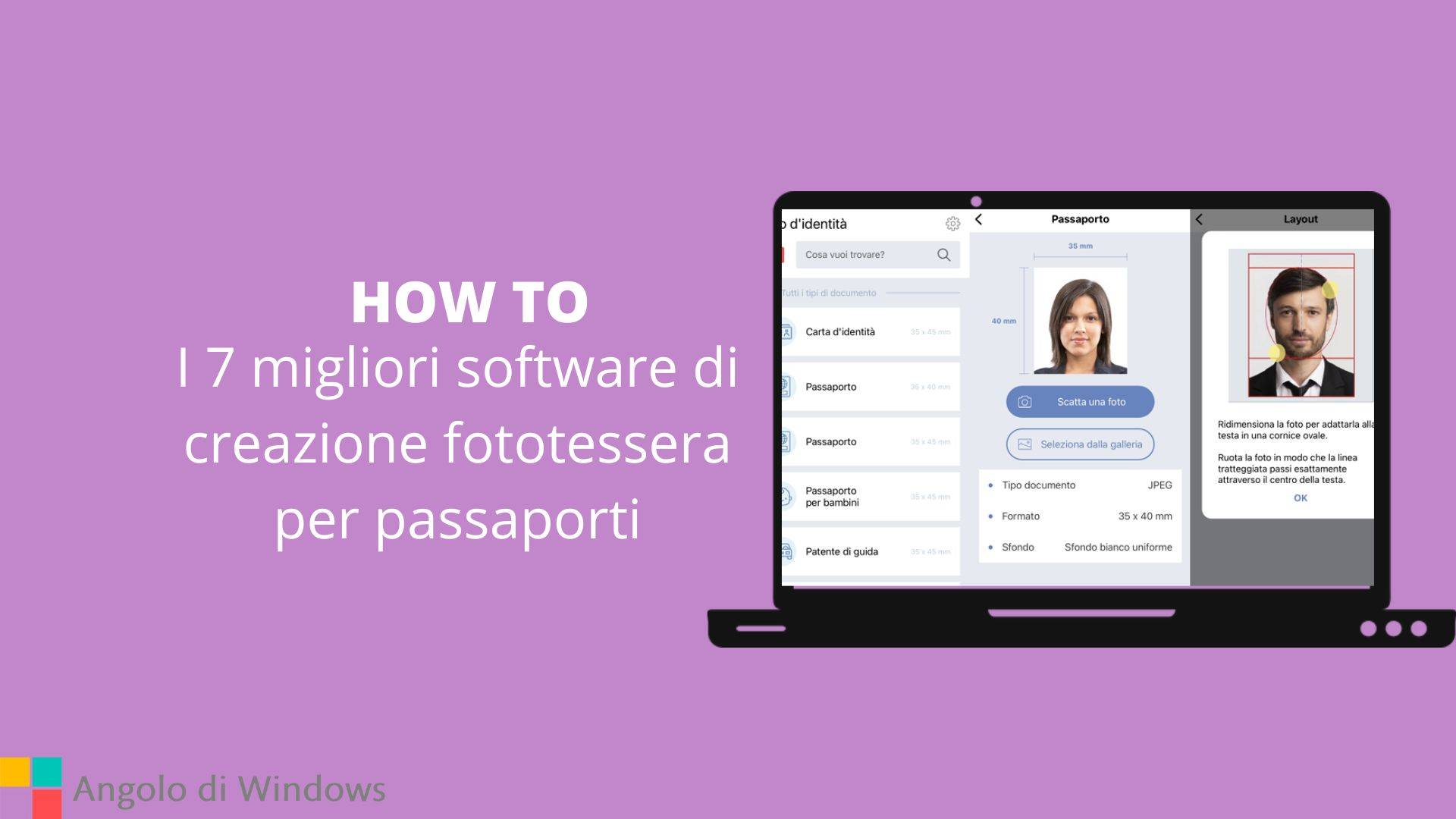 I 7 migliori software di creazione fototessera per passaporti