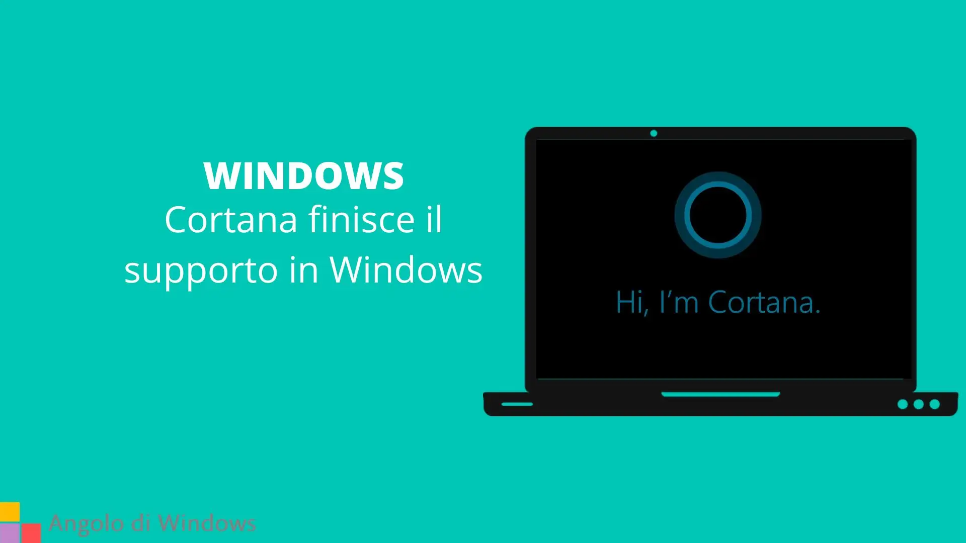Cortana finisce il supporto in Windows