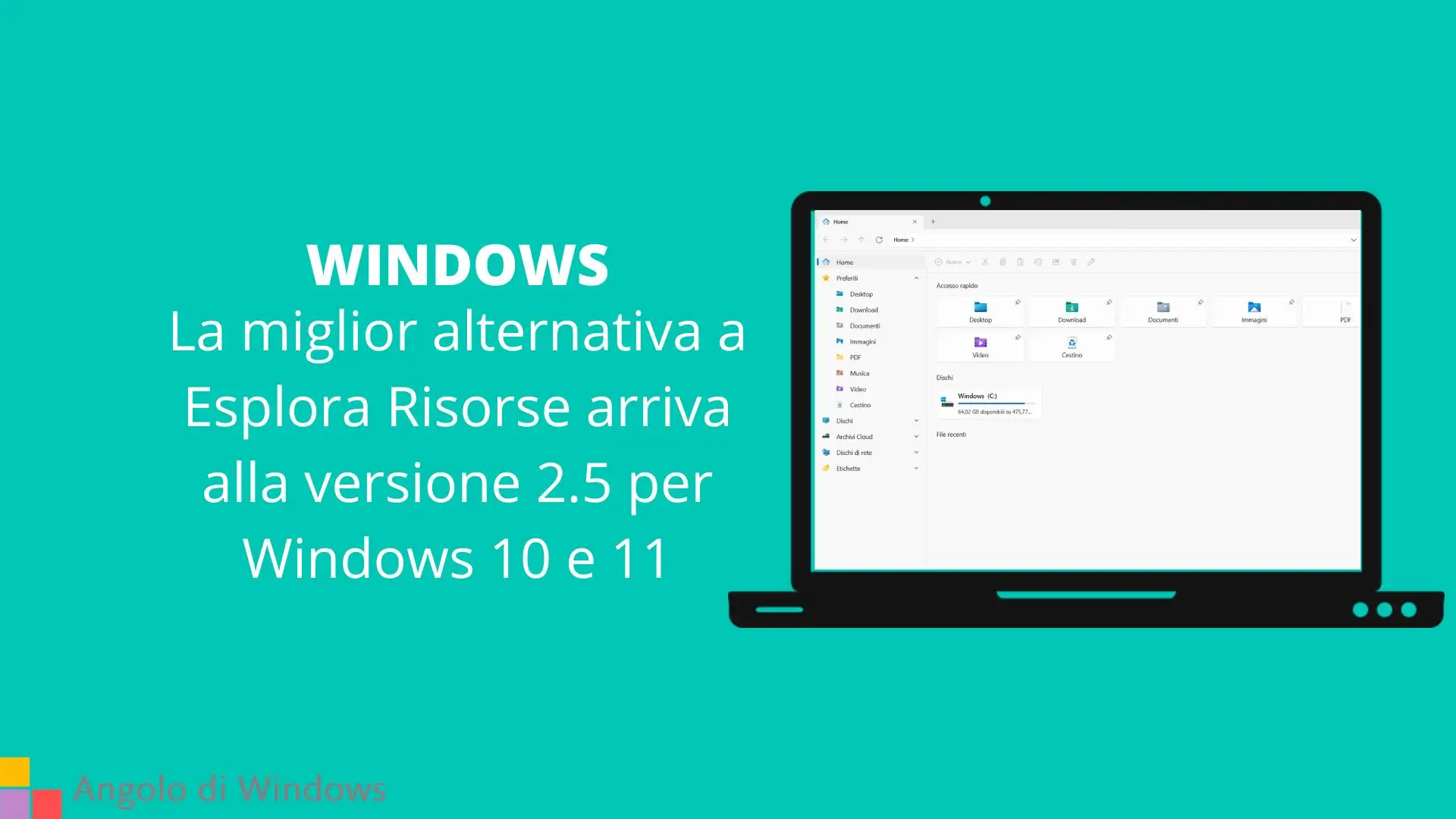 La miglior alternativa a Esplora Risorse arriva alla versione 2.5 per Windows 10 e 11