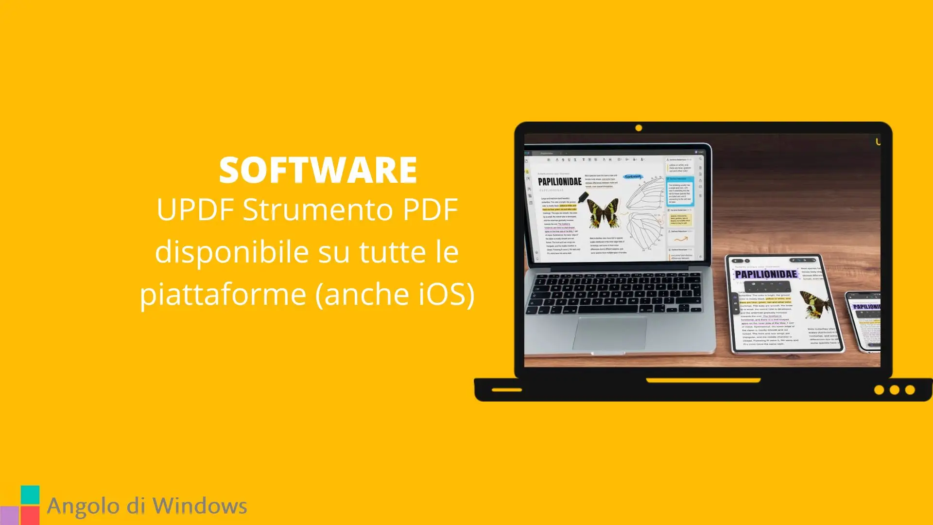 UPDF Strumento PDF disponibile su tutte le piattaforme (anche iOS)