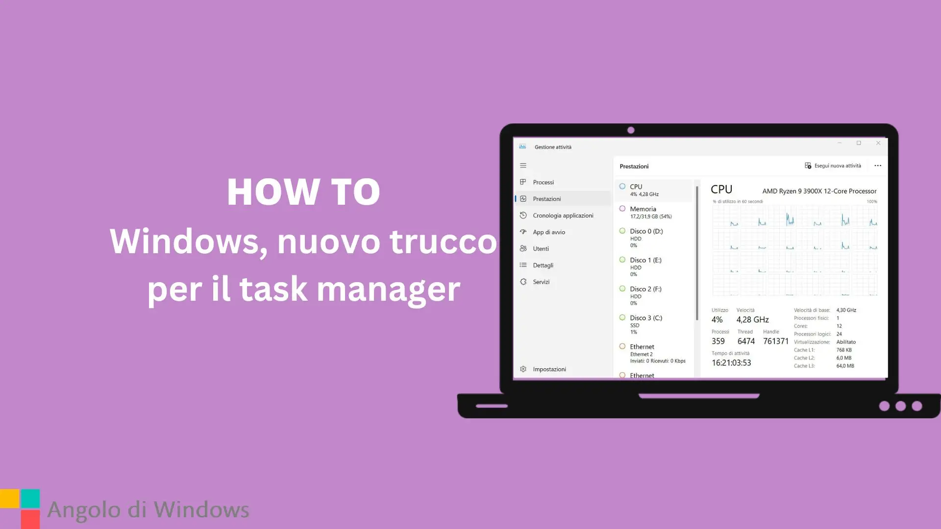 Windows, nuovo trucco per il task manager