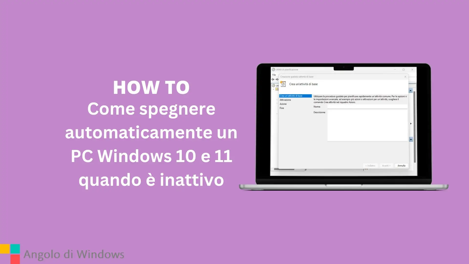 Come spegnere automaticamente un PC Windows 10 e 11 quando è inattivo
